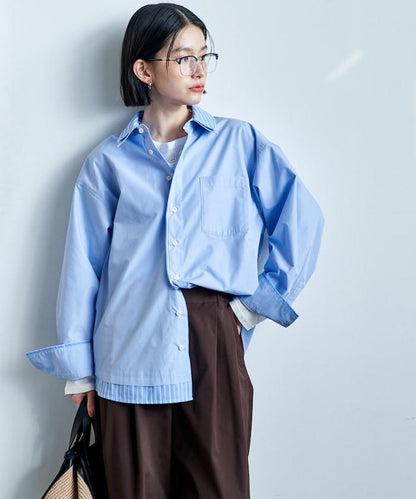 疊穿風設計襯衫