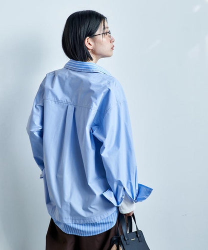 疊穿風設計襯衫