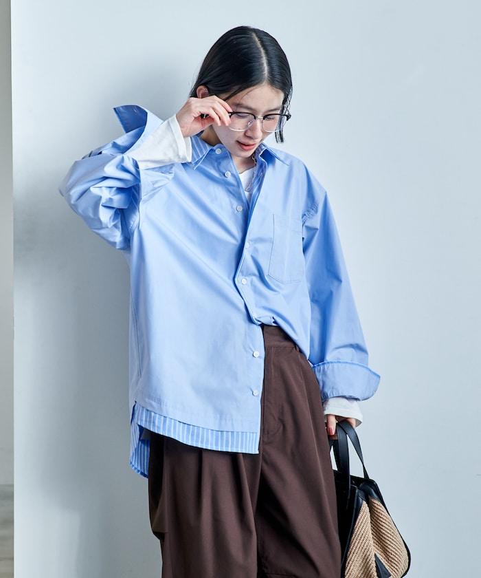 疊穿風設計襯衫
