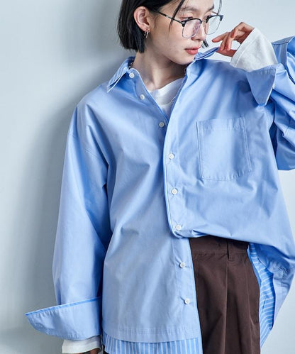疊穿風設計襯衫