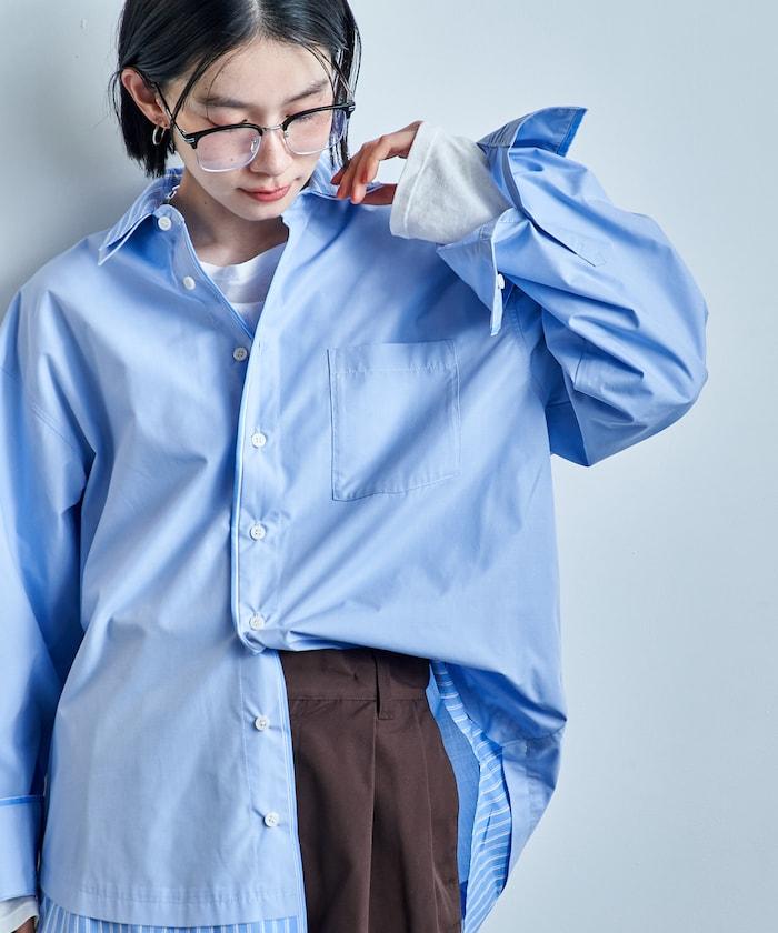疊穿風設計襯衫