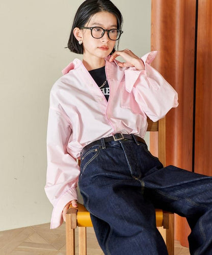 疊穿風設計襯衫