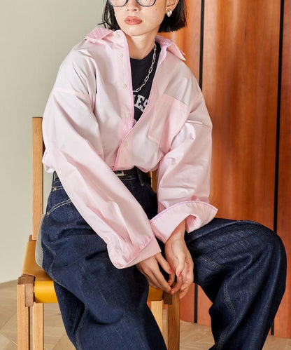 疊穿風設計襯衫