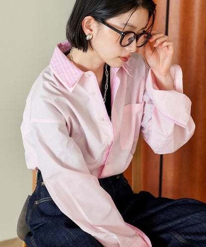 疊穿風設計襯衫