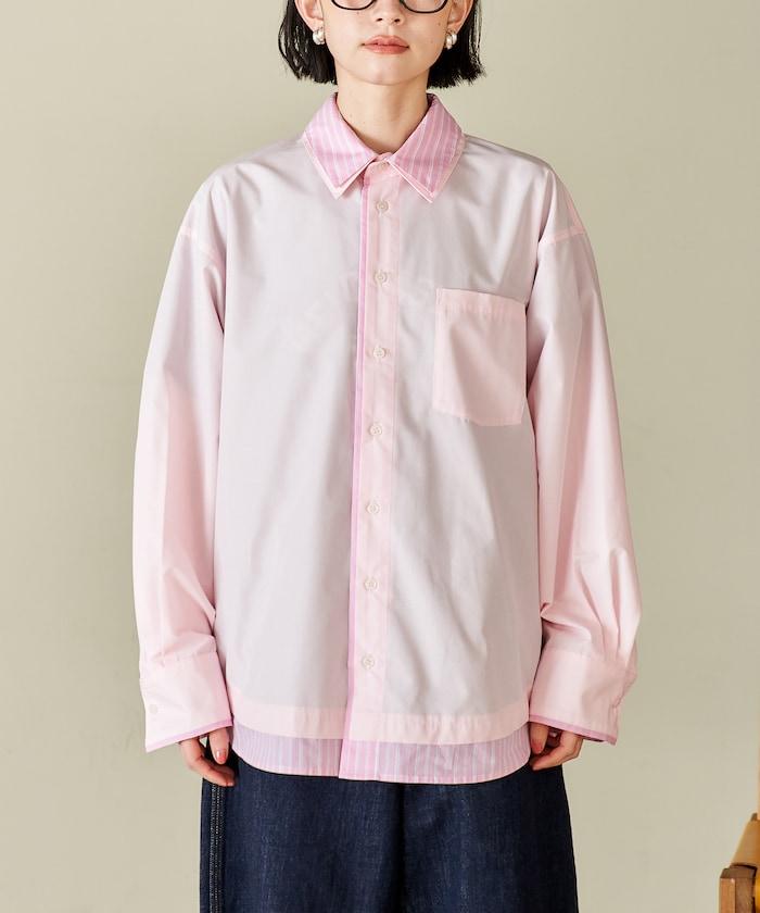 疊穿風設計襯衫