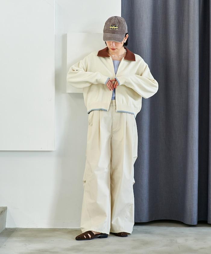 FIT MAGIC 防滑腰頭褶飾闊腿褲