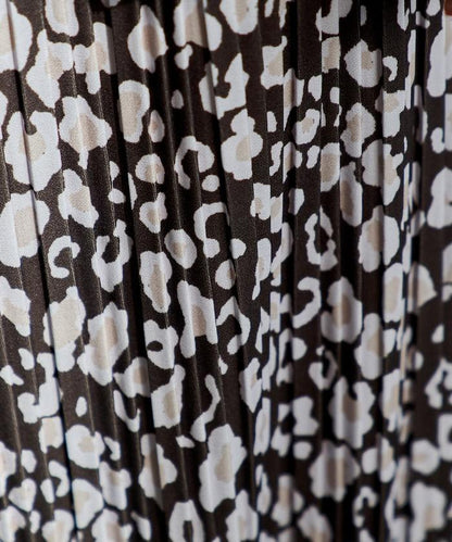 褶皺豹紋印花 褲子