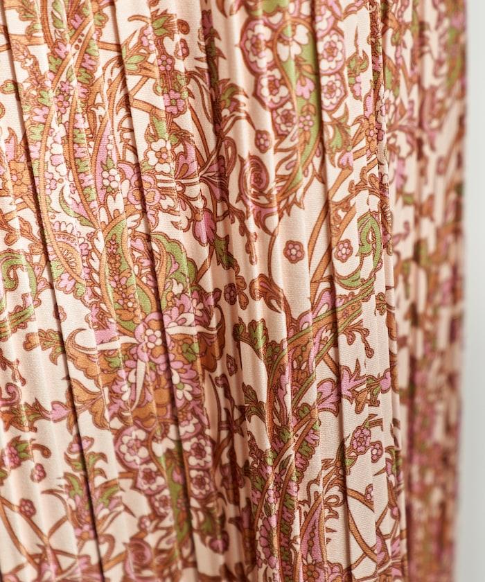 褶皺豹紋印花 褲子