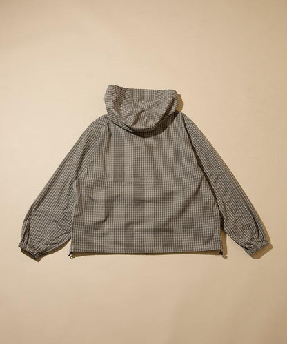特別款 格紋 連帽 拉鍊襯衫夾克