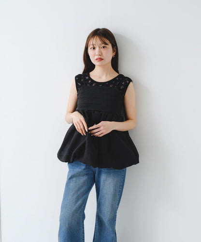 歐根紗束胸上衣