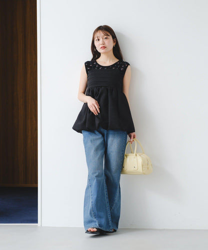 歐根紗束胸上衣