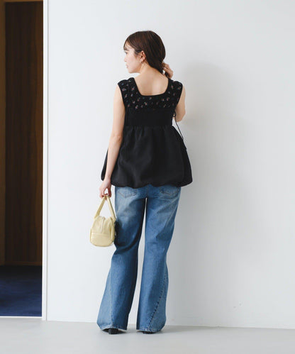 歐根紗束胸上衣