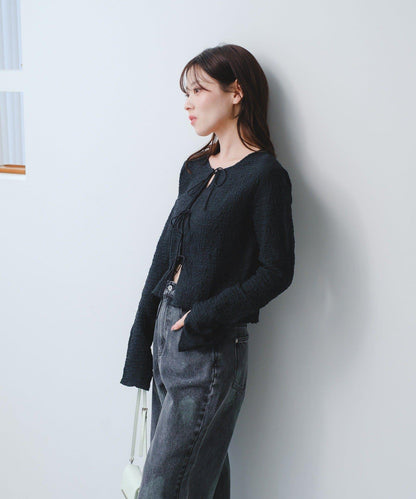 2026SS目錄 隨機提花針織開衫