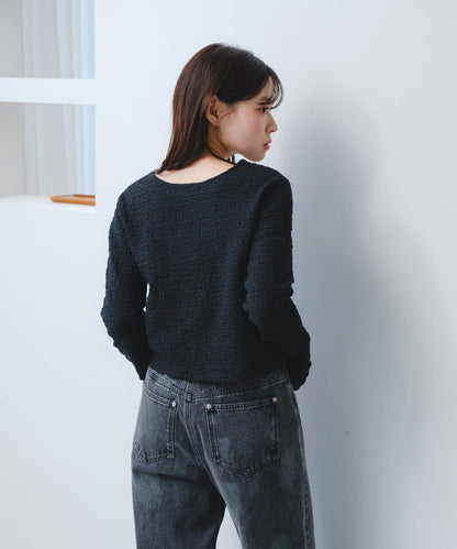 2026SS目錄 隨機提花針織開衫