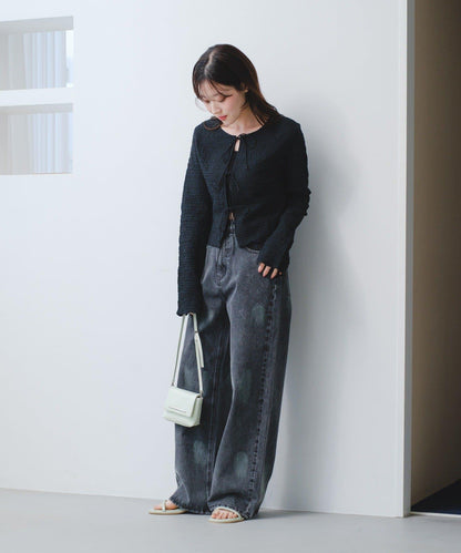 2026SS目錄 隨機提花針織開衫