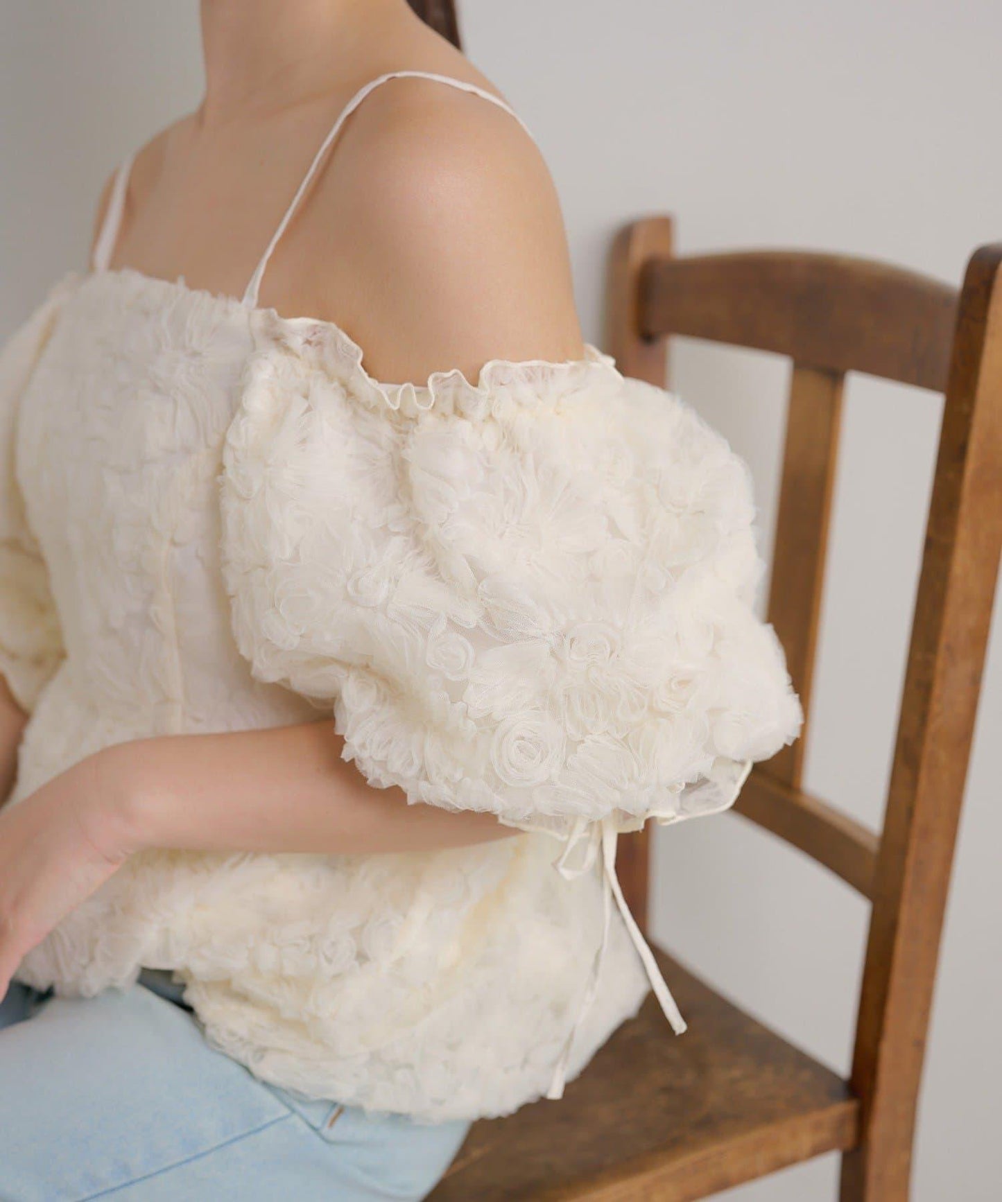 可成套搭配 泡泡袖 女襯衫