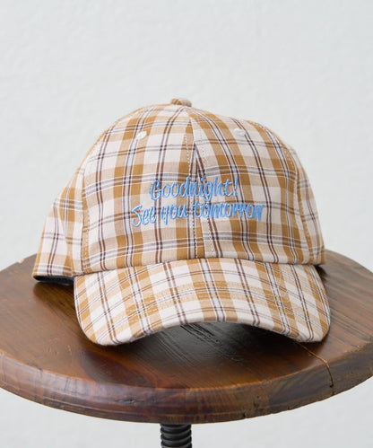 UNISEX 格紋Logo棒球帽