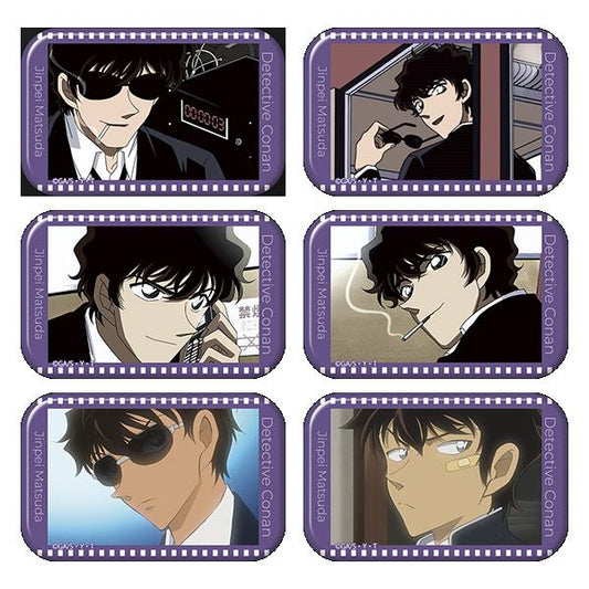 《名偵探柯南》 方形徽章系列 松田陣平 徽章 松田陣平ver.（BOX 6包入）