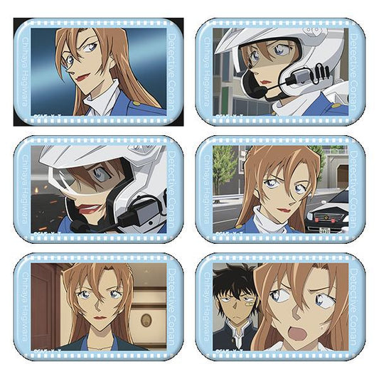 《名偵探柯南》 方形徽章系列 萩原千速 徽章 BOX套裝（含6包）