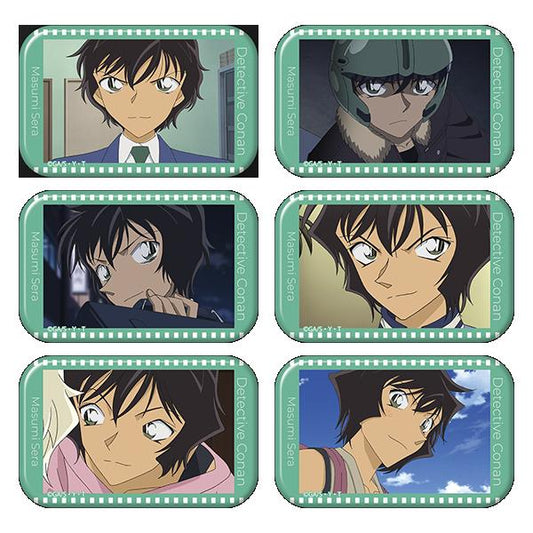 《名偵探柯南》 方形徽章系列 第二彈 世良真純 徽章 BOX（6包）款