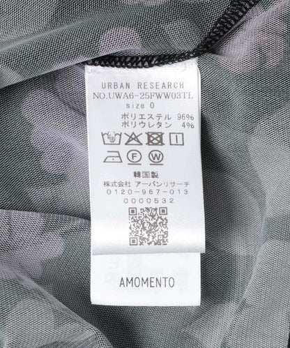 花卉圖案半高領上衣 AMOMENTO FLORAL MOCK NECK TOP