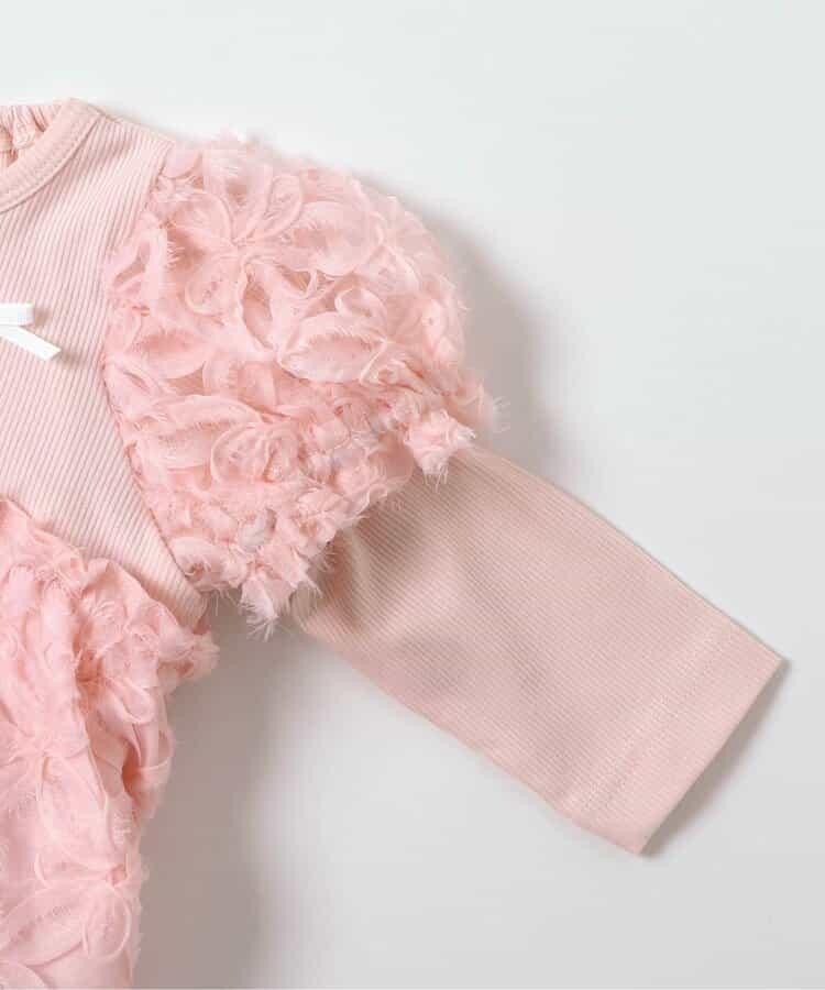 花卉立體網紗連體衣