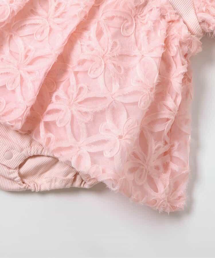 花卉立體網紗連體衣