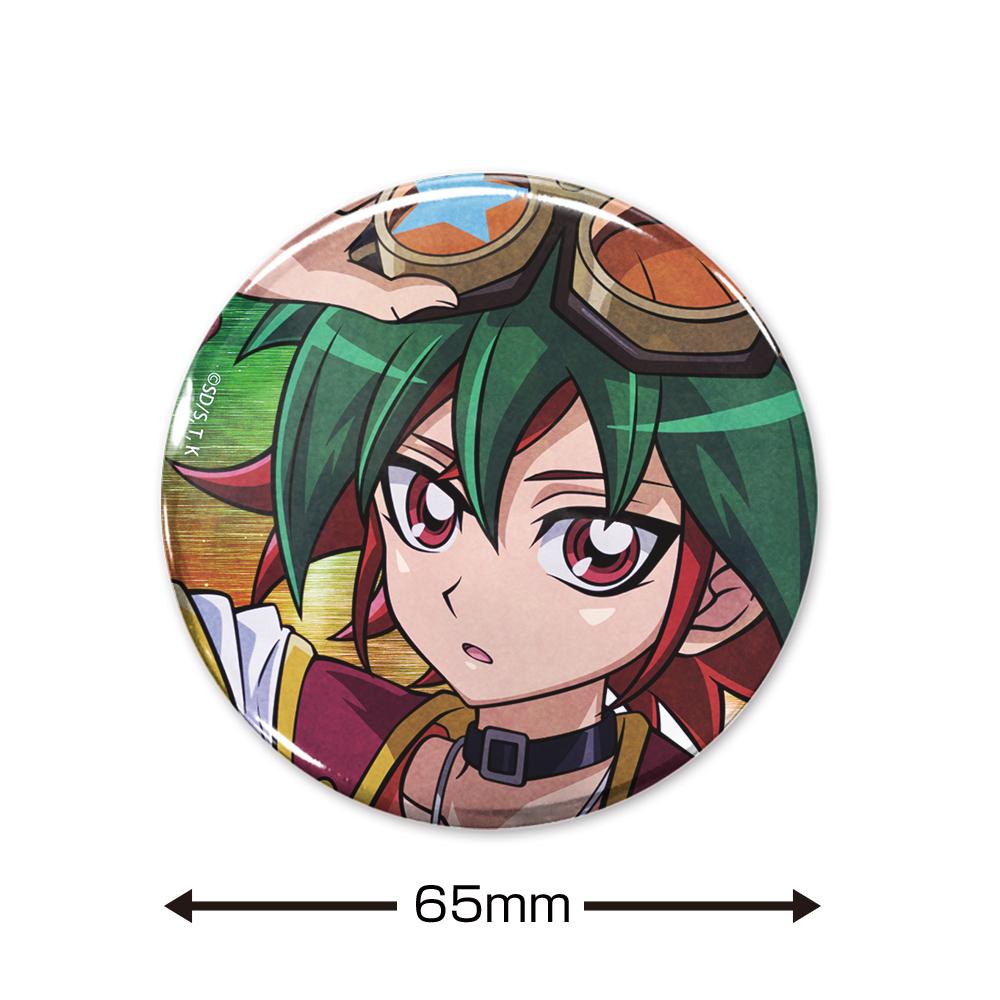 遊☆戱☆王ARC-Ⅴ（遊戲王ARC-V） 新繪系列 榊遊矢 65mm徽章 休閒決鬥者Ver.