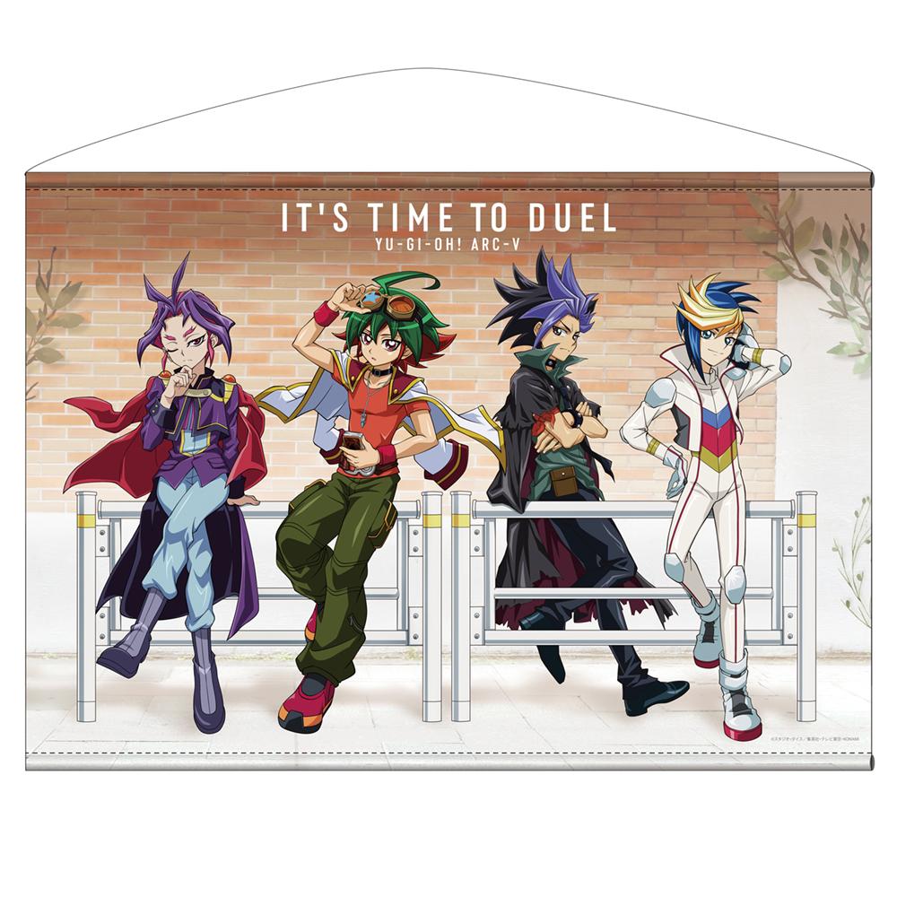 遊☆戱☆王ARC-Ⅴ（遊戲王ARC-V） 新繪系列 遊矢&ユート&ユーゴ&ユーリ B2掛布 休息模式決鬥者款
