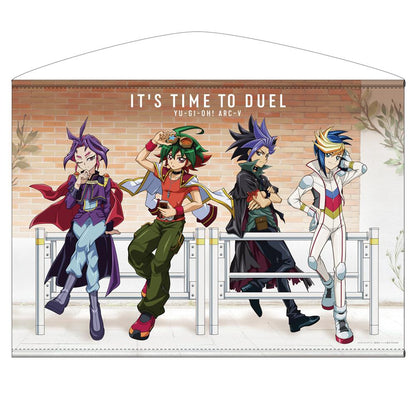 遊☆戱☆王ARC-Ⅴ（遊戲王ARC-V） 新繪系列 遊矢&ユート&ユーゴ&ユーリ B2掛布 休息模式決鬥者款