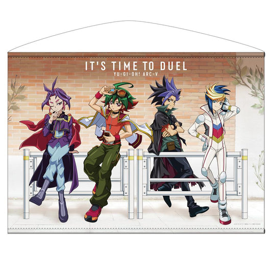 遊☆戱☆王ARC-Ⅴ（遊戲王ARC-V） 新繪系列 遊矢&ユート&ユーゴ&ユーリ B2掛布 休息模式決鬥者款