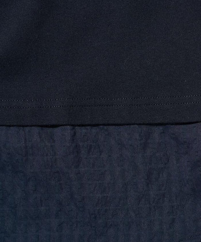 透膚條紋疊穿設計套頭上衣