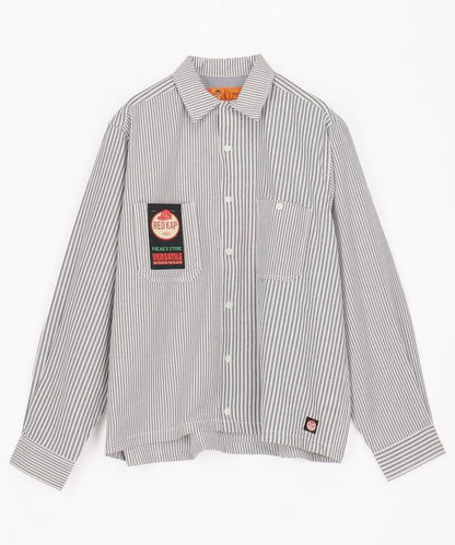 聯名 牛津紡短款長袖工裝襯衫