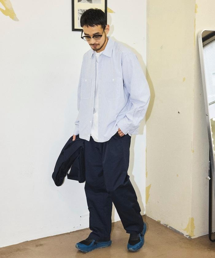 聯名 牛津紡短款長袖工裝襯衫