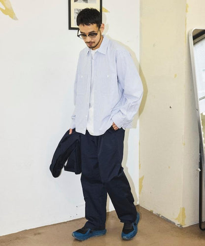 聯名 牛津紡短款長袖工裝襯衫