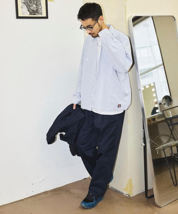 聯名 牛津紡短款長袖工裝襯衫