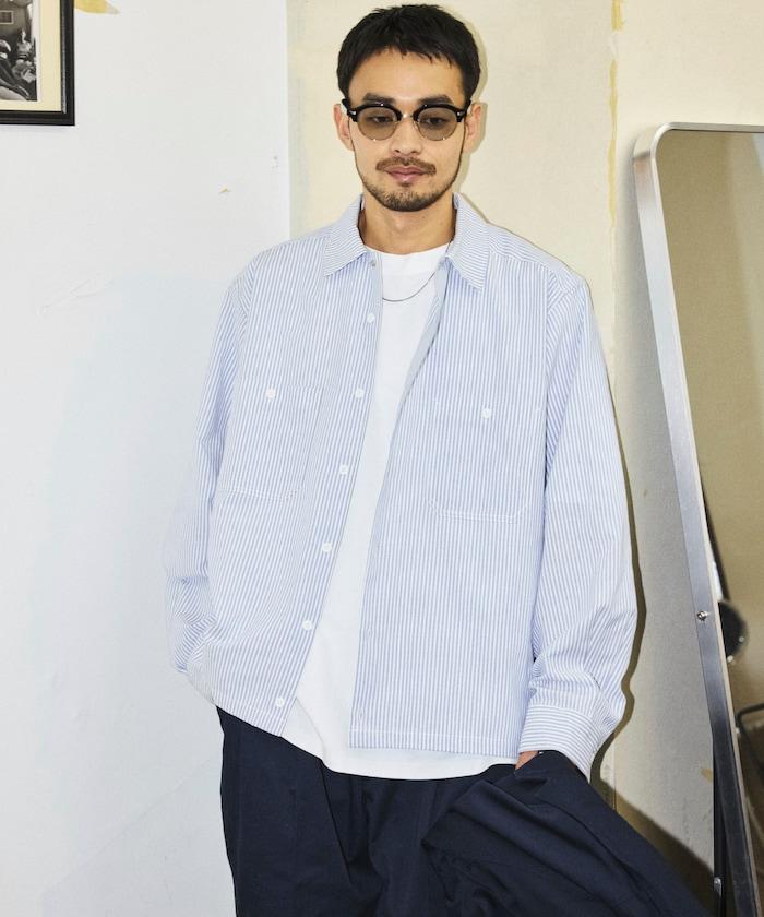 聯名 牛津紡短款長袖工裝襯衫