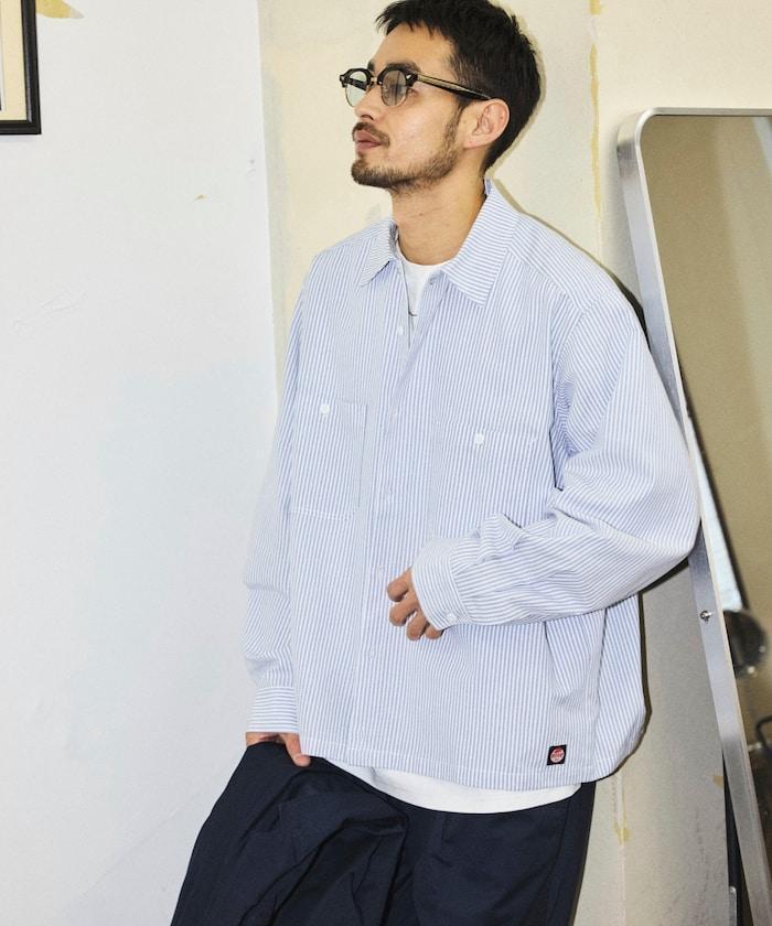 聯名 牛津紡短款長袖工裝襯衫