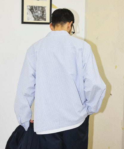 聯名 牛津紡短款長袖工裝襯衫