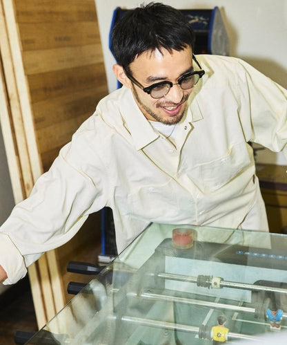 聯名 牛津紡短款長袖工裝襯衫