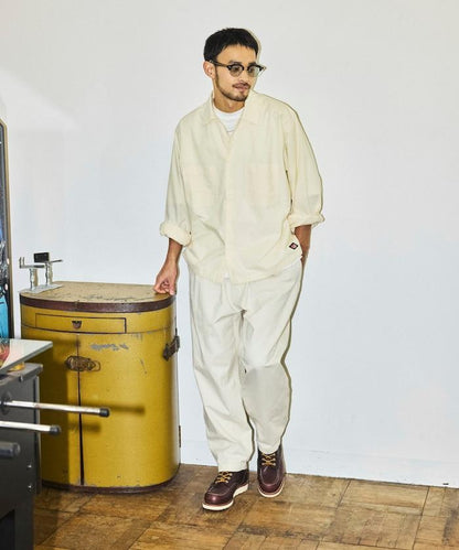 聯名 牛津紡短款長袖工裝襯衫