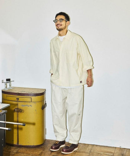 聯名 牛津紡短款長袖工裝襯衫