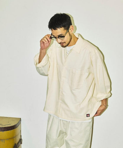 聯名 牛津紡短款長袖工裝襯衫