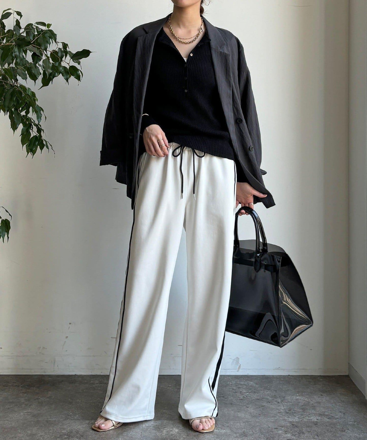 側邊條紋運動褲（網絡）