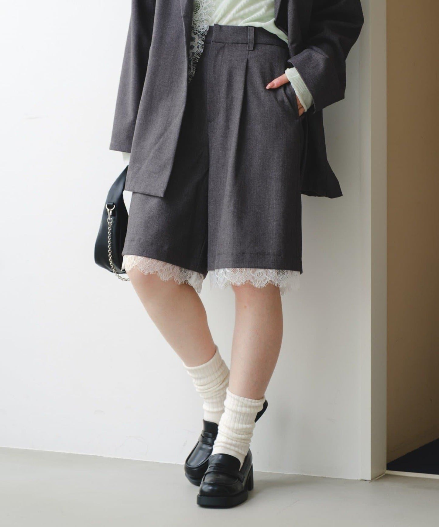 蕾絲 SETUP 休閒短褲