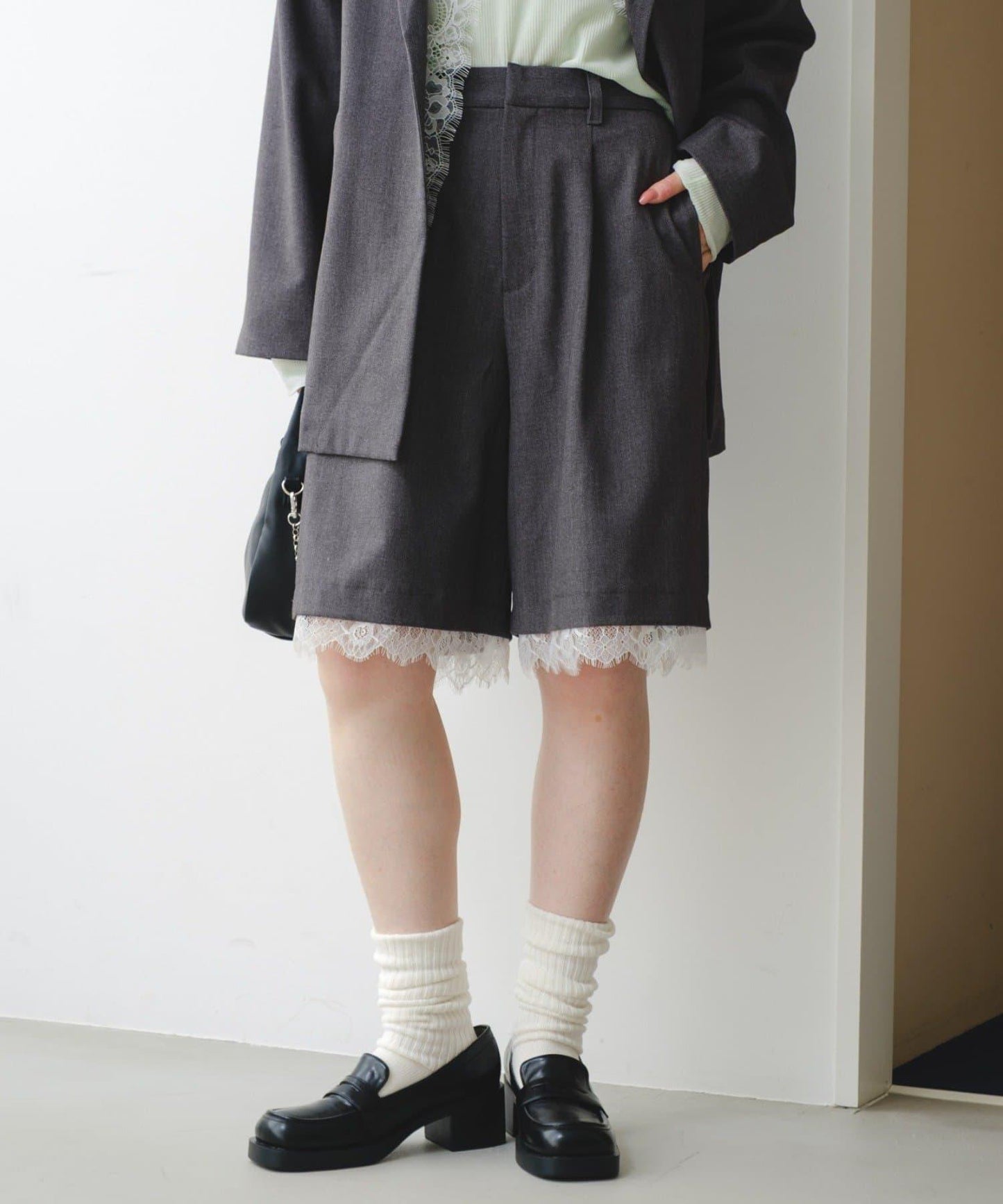 蕾絲 SETUP 休閒短褲