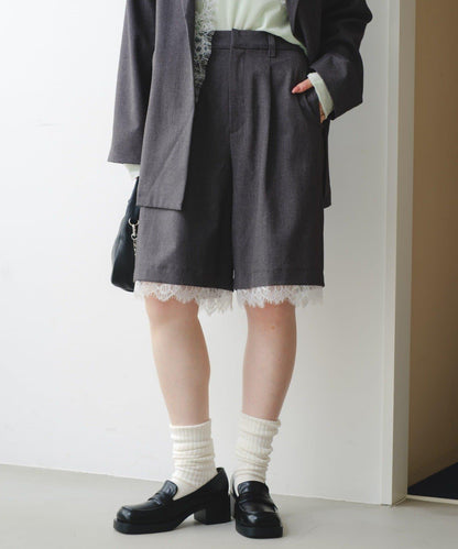 蕾絲 SETUP 休閒短褲