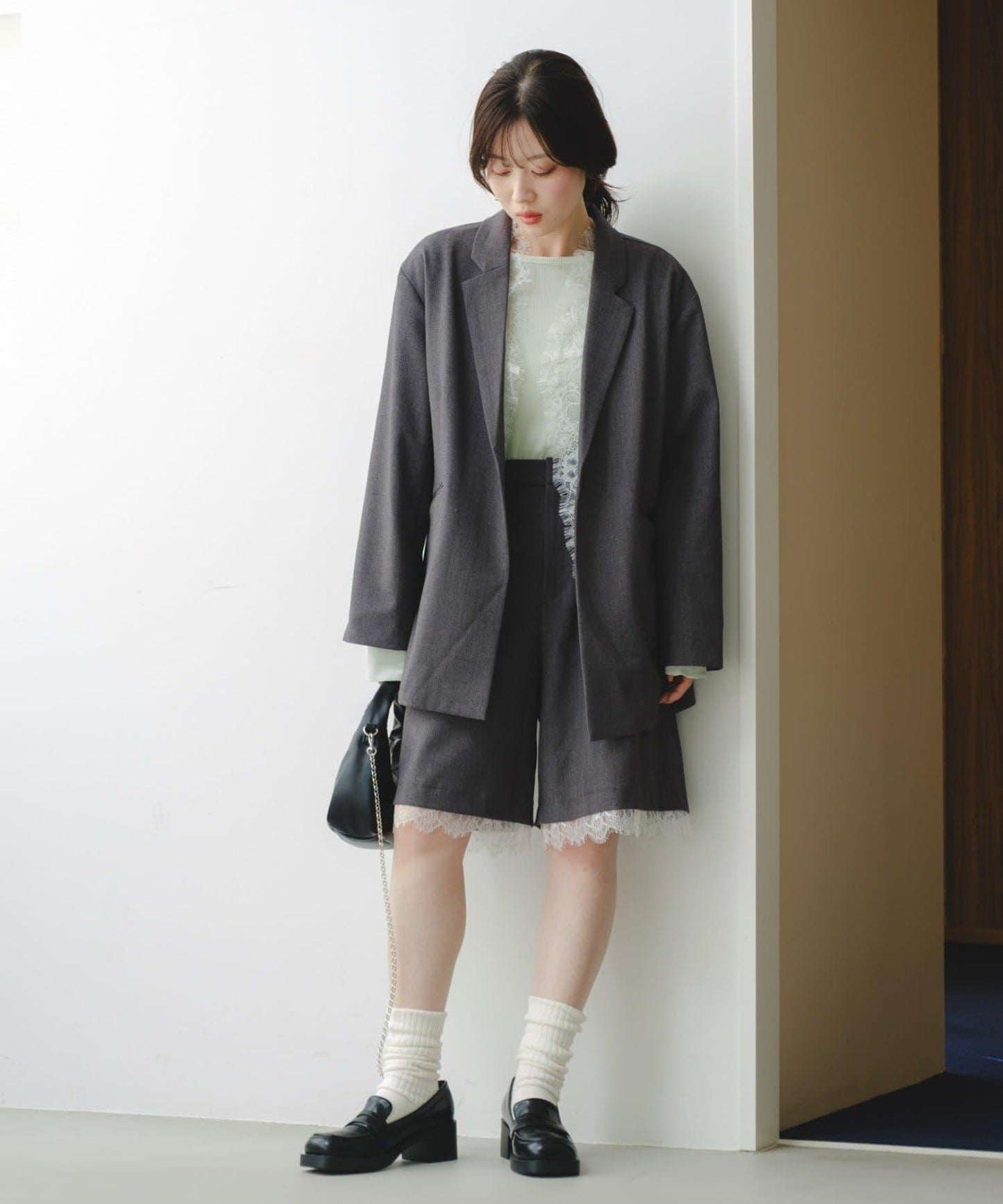 蕾絲 SETUP 休閒短褲