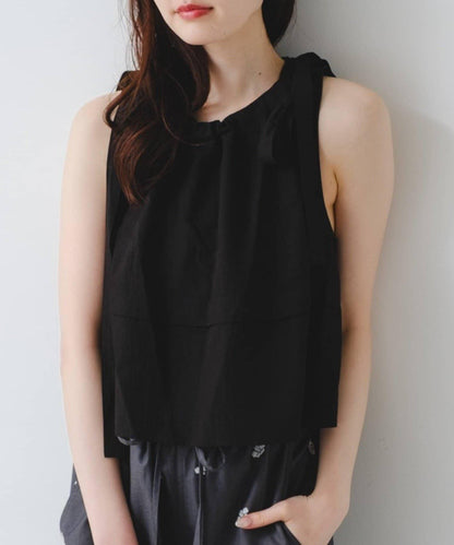2026SS目錄 蝴蝶結領無袖上衣