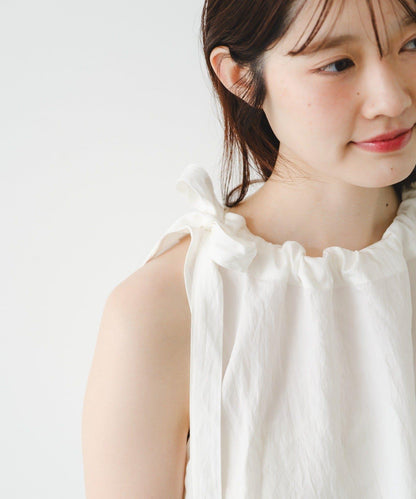 2026SS目錄 蝴蝶結領無袖上衣